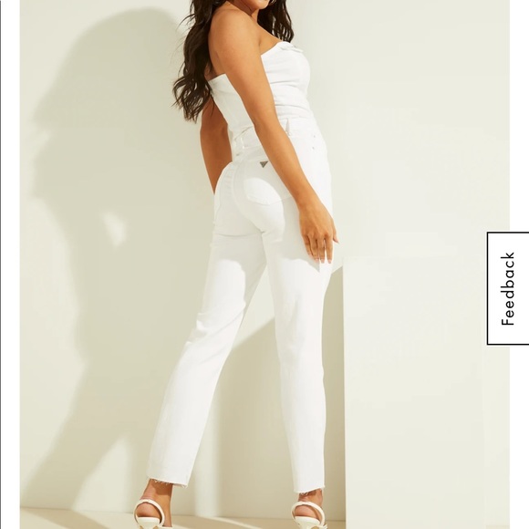 GUESS Strapless Denim Jumpsuit - Picture 5 of 5